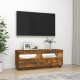 Füstös tölgyszínű tv-szekrény led-világítással 100 x 35 x 40 cm Füstös tölgyszínű tv-szekrény led-világítással 100 x 35 x 40 cm