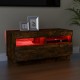 Füstös tölgyszínű tv-szekrény led-világítással 80 x 35 x 40 cm Füstös tölgyszínű tv-szekrény led-világítással 80 x 35 x 40 cm