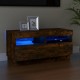 Füstös tölgyszínű tv-szekrény led-világítással 80 x 35 x 40 cm Füstös tölgyszínű tv-szekrény led-világítással 80 x 35 x 40 cm