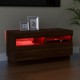 Barna tölgyszínű tv-szekrény led-világítással 80 x 35 x 40 cm Barna tölgyszínű tv-szekrény led-világítással 80 x 35 x 40 cm