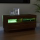 Barna tölgyszínű tv-szekrény led-világítással 80 x 35 x 40 cm Barna tölgyszínű tv-szekrény led-világítással 80 x 35 x 40 cm
