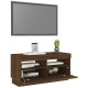 Barna tölgyszínű tv-szekrény led-világítással 80 x 35 x 40 cm Barna tölgyszínű tv-szekrény led-világítással 80 x 35 x 40 cm