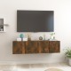 2 db füstös tölgy színű függő tv-szekrény 60 x 30 x 30 cm 2 db füstös tölgy színű függő tv-szekrény 60 x 30 x 30 cm