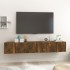 3 db füstös tölgy színű fa függő tv-szekrény 60 x 30 x 30 cm