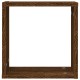 2 db barna tölgy színű fali kockapolc 30 x 15 x 30 cm