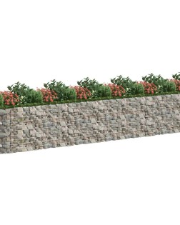 Horganyzott vas gabion magaságyás 600x100x100 cm