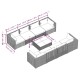 9 részes szürke polyrattan kerti ülőgarnitúra párnákkal