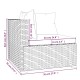 9 részes szürke polyrattan kerti ülőgarnitúra párnákkal