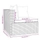 13 részes barna polyrattan kerti ülőgarnitúra párnákkal