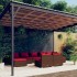 9-részes barna polyrattan kerti ülőgarnitúra párnákkal
