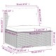 10-részes barna polyrattan kerti ülőgarnitúra párnákkal 10-részes barna polyrattan kerti ülőgarnitúra párnákkal