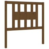 Mézbarna tömör fenyőfa fejtámla 106 x 4 x 100 cm