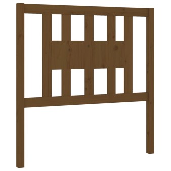Mézbarna tömör fenyőfa fejtámla 106 x 4 x 100 cm