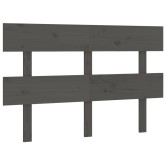 Szürke tömör fenyőfa ágyfejtámla 124x3x81 cm Szürke tömör fenyőfa ágyfejtámla 124x3x81 cm