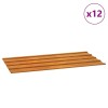 12 db rozsda színű corten acél tetőpanel 80 x 44 cm