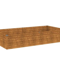 Corten acél kerti magaságyás 195x100x36 cm