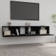 2 db fekete szerelt fa tv-szekrény 80 x 30 x 30 cm 2 db fekete szerelt fa tv-szekrény 80 x 30 x 30 cm