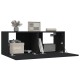 2 db fekete szerelt fa tv-szekrény 80 x 30 x 30 cm 2 db fekete szerelt fa tv-szekrény 80 x 30 x 30 cm