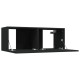 2 db fekete szerelt fa tv-szekrény 80 x 30 x 30 cm 2 db fekete szerelt fa tv-szekrény 80 x 30 x 30 cm