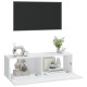 2 db fehér szerelt fa fali tv-szekrény 100 x 30 x 30 cm