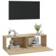2 db sonoma-tölgyszín szerelt fa fali tv-szekrény 100x30x30 cm 2 db sonoma-tölgyszín szerelt fa fali tv-szekrény 100x30x30 cm