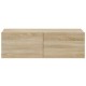 2 db sonoma-tölgyszín szerelt fa fali tv-szekrény 100x30x30 cm 2 db sonoma-tölgyszín szerelt fa fali tv-szekrény 100x30x30 cm