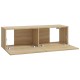 2 db sonoma-tölgyszín szerelt fa fali tv-szekrény 100x30x30 cm 2 db sonoma-tölgyszín szerelt fa fali tv-szekrény 100x30x30 cm