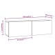 2 db sonoma-tölgyszín szerelt fa fali tv-szekrény 100x30x30 cm 2 db sonoma-tölgyszín szerelt fa fali tv-szekrény 100x30x30 cm