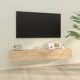 2 db sonoma-tölgyszín szerelt fa fali tv-szekrény 100x30x30 cm 2 db sonoma-tölgyszín szerelt fa fali tv-szekrény 100x30x30 cm