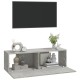 2 db betonszürke szerelt fa fali tv-szekrény 100 x 30 x 30 cm 2 db betonszürke szerelt fa fali tv-szekrény 100 x 30 x 30 cm