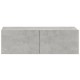 2 db betonszürke szerelt fa fali tv-szekrény 100 x 30 x 30 cm 2 db betonszürke szerelt fa fali tv-szekrény 100 x 30 x 30 cm