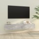 2 db betonszürke szerelt fa fali tv-szekrény 100 x 30 x 30 cm 2 db betonszürke szerelt fa fali tv-szekrény 100 x 30 x 30 cm