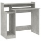 Betonszürke szerelt fa íróasztal led-ekkel 97 x 90 x 45 cm