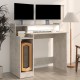 Betonszürke szerelt fa íróasztal led-ekkel 97 x 90 x 45 cm