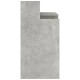 Betonszürke szerelt fa íróasztal led-ekkel 97 x 90 x 45 cm