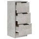 2 db betonszürke szerelt fa tálalóasztal 30 x 30 x 70 cm