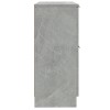 2 db betonszürke szerelt fa tálalószekrény 30 x 30 x 70 cm