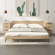 2 db sonoma-tölgy színű éjjeliszekrény 40 x 36 x 65 cm