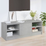 Betonszürke szerelt fa tv-szekrény 102 x 35,5 x 36,5 cm