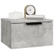 2 db betonszürke falra szerelhető éjjeliszekrény 34x30x20 cm