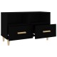 Fekete szerelt fa tv-szekrény 80 x 36 x 50 cm Fekete szerelt fa tv-szekrény 80 x 36 x 50 cm
