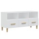 Fehér szerelt fa tv-szekrény 102 x 36 x 50 cm Fehér szerelt fa tv-szekrény 102 x 36 x 50 cm