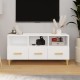 Fehér szerelt fa tv-szekrény 102 x 36 x 50 cm Fehér szerelt fa tv-szekrény 102 x 36 x 50 cm