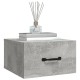 2 db betonszürke falra szerelhető éjjeliszekrény 35x35x20 cm