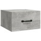 2 db betonszürke falra szerelhető éjjeliszekrény 35x35x20 cm