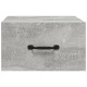 2 db betonszürke falra szerelhető éjjeliszekrény 35x35x20 cm