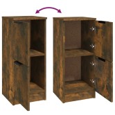 2 db füstös tölgyszínű szerelt fa tálalószekrény 30x30x70 cm 2 db füstös tölgyszínű szerelt fa tálalószekrény 30x30x70 cm
