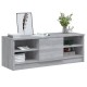Szürke sonoma színű szerelt fa tv-szekrény 102 x 35,5 x 36,5 cm