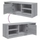 Szürke sonoma színű szerelt fa tv-szekrény 102 x 35,5 x 36,5 cm