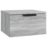 2 db szürke sonoma falra szerelhető éjjeliszekrény 34x30x20 cm